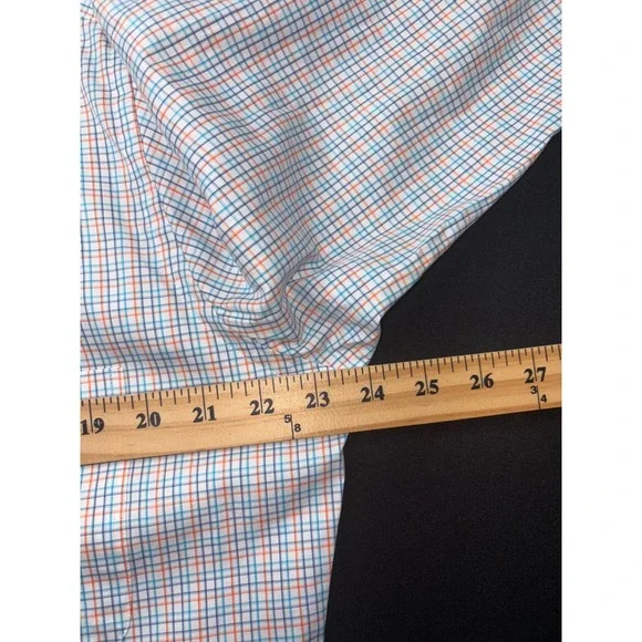 NWT Peter Millar Mens Medium Button Up Shirt Plaid Checkered Long Sleeve - Picture 6 of 8